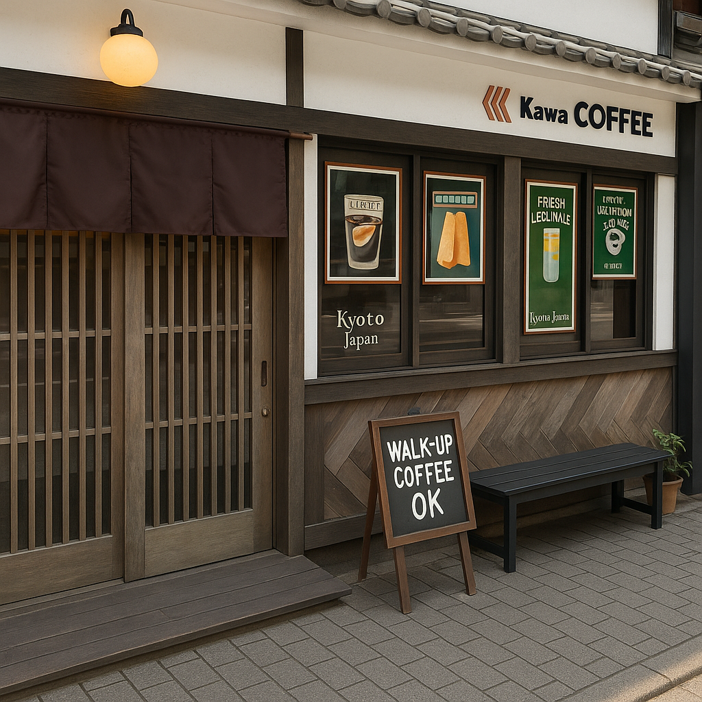カワコーヒー Kyoto Japan Walk-up coffee standの画像